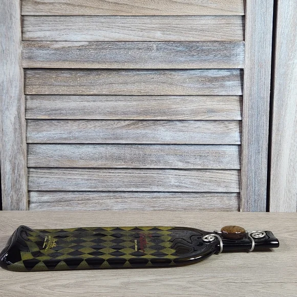 Fantesca Melted Flattened Wine Bottle Charcuterie Board Snack Cheese Tray - Picture 5 of 11